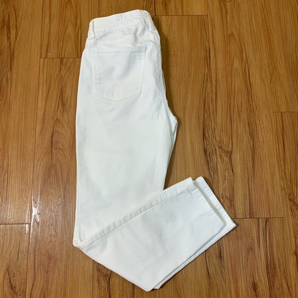 Eileen Fisher White Skinny Slim Ankle Jeans - Picture 4 of 11